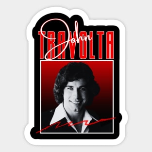 John travolta///original retro Sticker